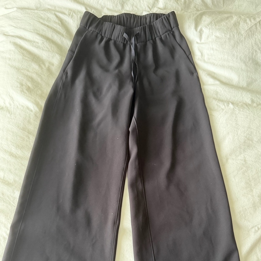 Lululemon Black Wide Leg Trouser